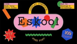 Eskool Slab Serif Font