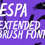 Espa Extended Brush Font
