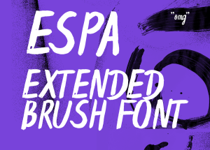 Espa Extended Brush Font
