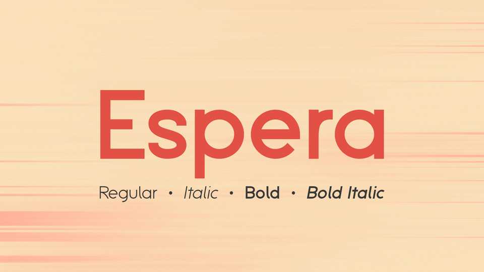 Espera Font Family › Fontesk