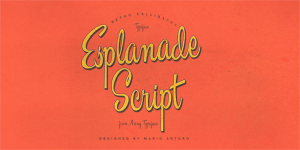 Esplanade Script font