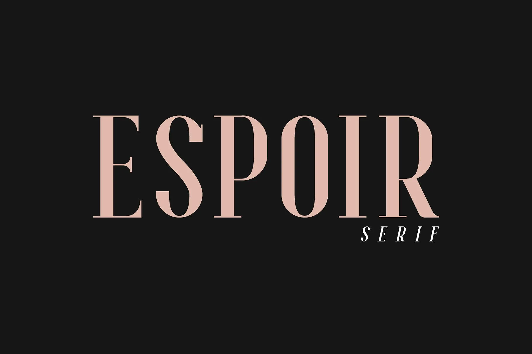 Espoir Serif Font Family