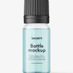 Essential oil bottle mockup / clear