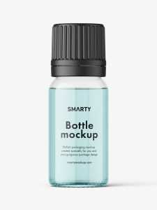 Essential oil bottle mockup / clear