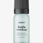 Essential oil bottle mockup / frosted - Free PSD Download Essential oil bottle mockup / frosted