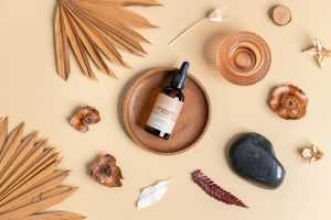 Essential oil dropper bottle mockup