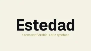 Estedad - Sans Serif Font family