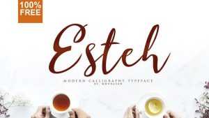 Esteh Script Font › Fontesk