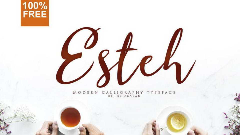 Esteh Script Font › Fontesk