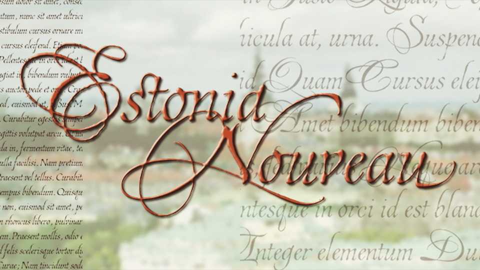 Estonia Script Font › Fontesk