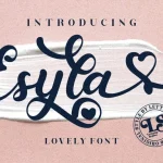 Esyla Script Font - Fonte Grátis Esyla Script Font