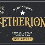 Etherion Vintage Display Font