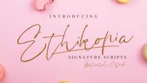 Ethikopia Signature Font › Fontesk