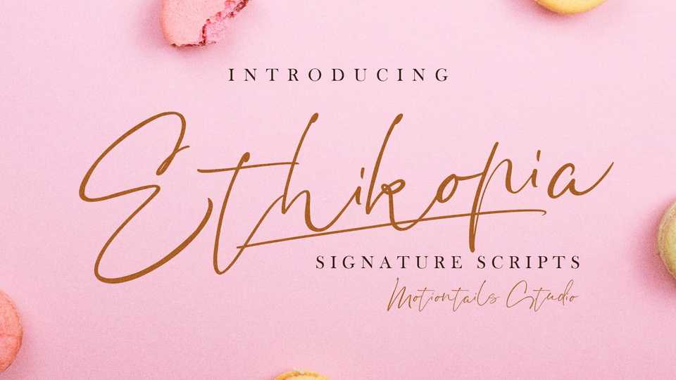Ethikopia Signature Font › Fontesk