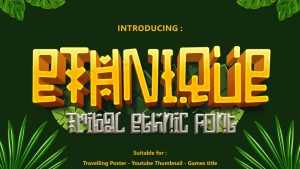 Ethnique Font › Fontesk
