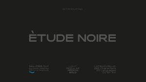 Etude Noire Font › Fontesk