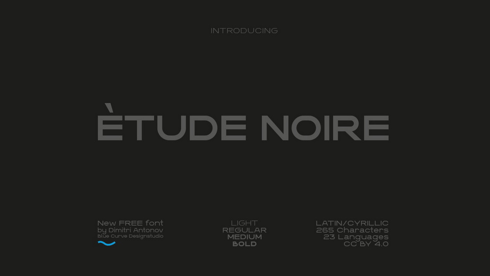 Etude Noire Font › Fontesk
