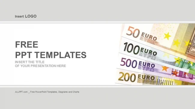Euro Banknotes-Finance PowerPoint Templates