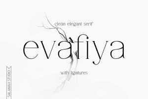 Evafiya Serif Font