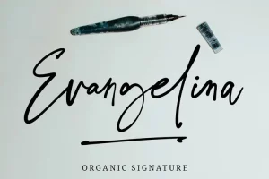 Evangelina Signature Font
