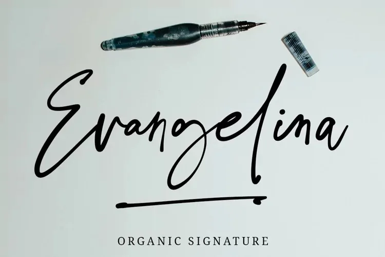 Evangelina Signature Font