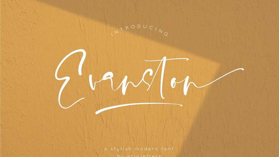 Evanston Script Font › Fontesk