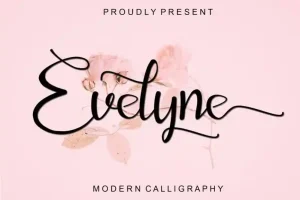 Evelyne Calligraphy Font
