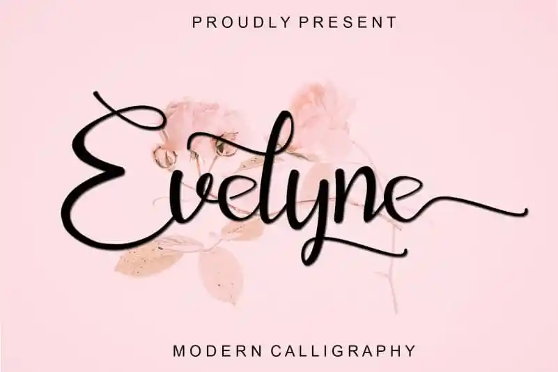 Evelyne Calligraphy Font