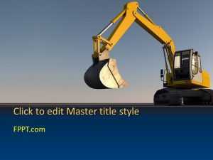 Excavator Machine PowerPoint Template