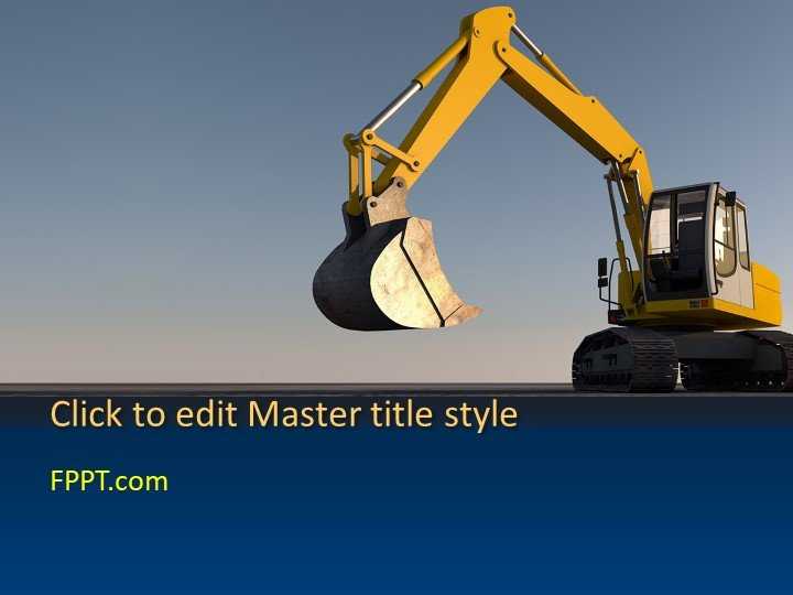 Excavator Machine PowerPoint Template
