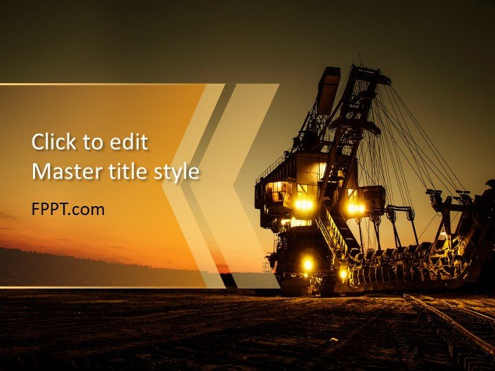 Excavator PowerPoint Template