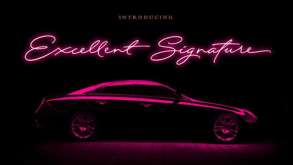 Excellent Signature Font › Fontesk