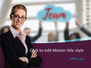 Executive Girl PowerPoint Template