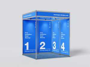 Exhibition shell mockup / 2 x 2 m