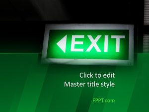Exit PowerPoint Template