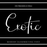 Exotic Font