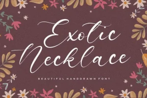 Exotic Necklace Handdrawn Font