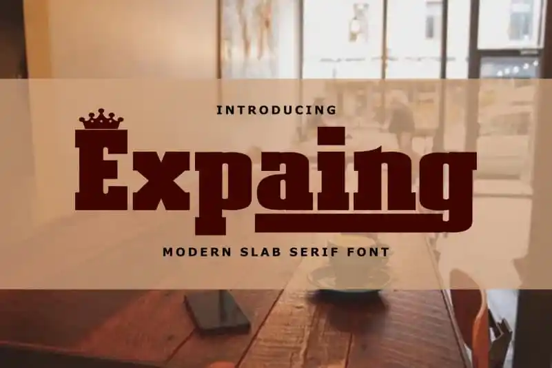 Expaing Slab Serif Font