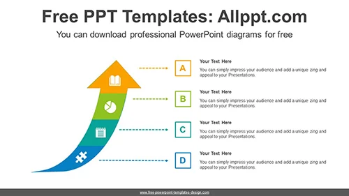 Exponential Growth Arrow PowerPoint Template