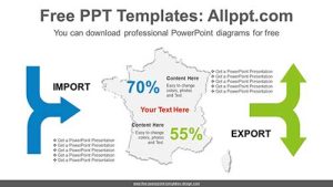 Export-Import Comparison PowerPoint Diagram