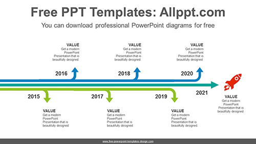 Extending-Arrows PowerPoint Diagram