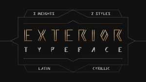 Exterior Font › Fontesk