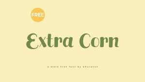Extra Corn Font › Fontesk