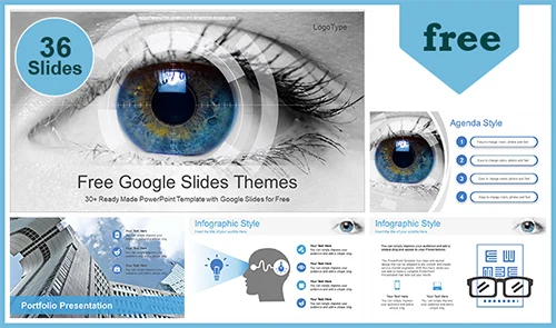 Eye Scanning Ophthalmology PowerPoint Template