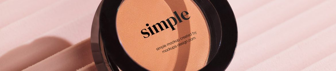 Eye shadow mockup