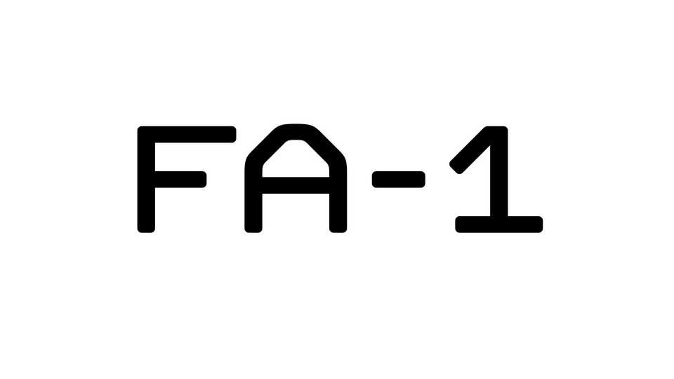 FA-1 Font › Fontesk