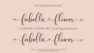 Fabella Flower Script Font › Fontesk
