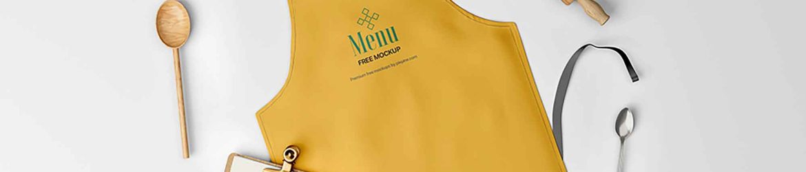 Fabric Apron Mockup