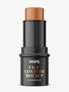 Face contour stick mockup