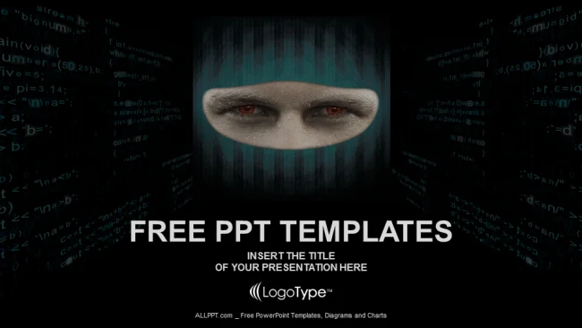 Face Hacker-Computer PowerPoint Templates